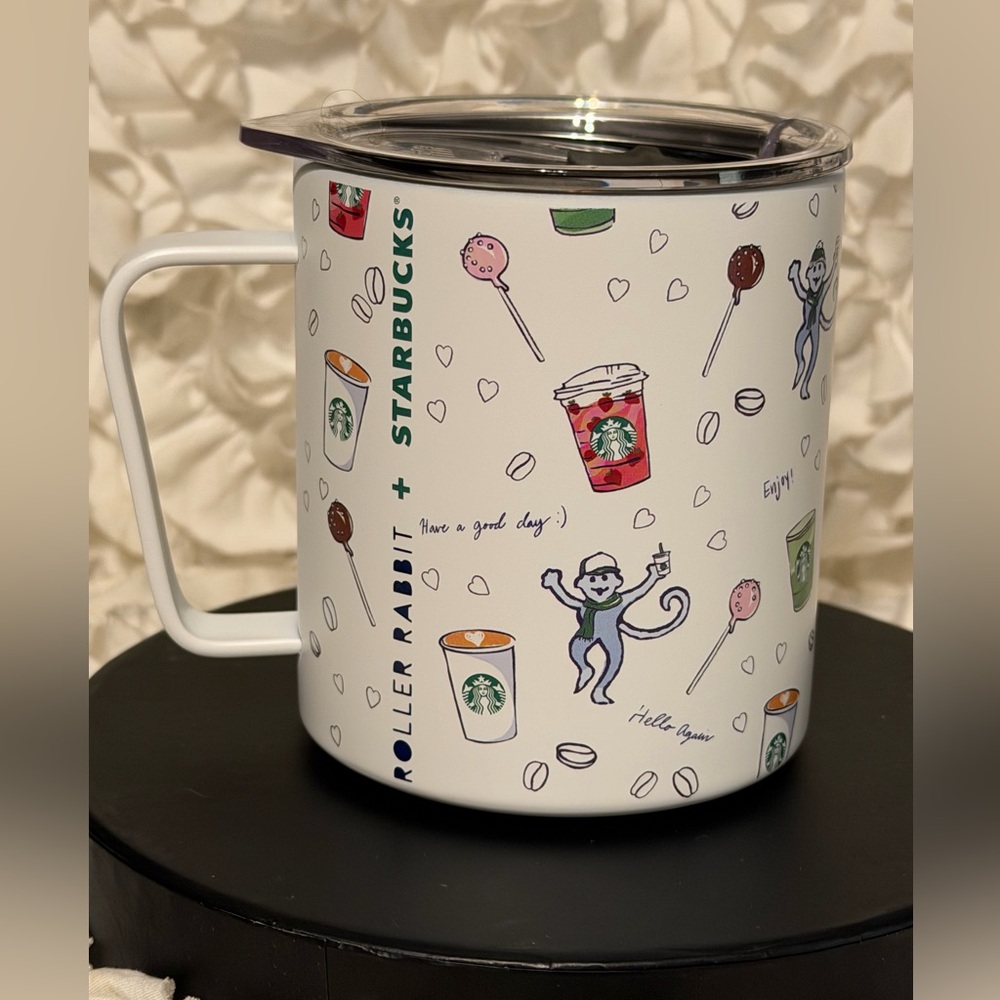 Roller Rabbit x Starbucks Limited Edition 12oz Coffee Mug w/ Lid
